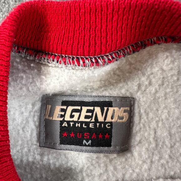 Vintage Legends Athletic America Stitched Crewneck Sweatshirt Medium Red Blue - Picture 8 of 11